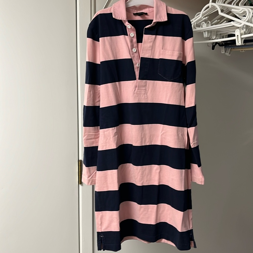 JCrew rugby striped dress!